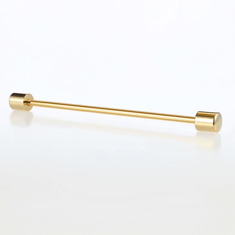 9 Stil herren Edelstahl Gold Kragen Pin 6cm Brosche Krawatte Kragen Pin Runde Kopf für dünne Krawatte Hemd Mit Kragen