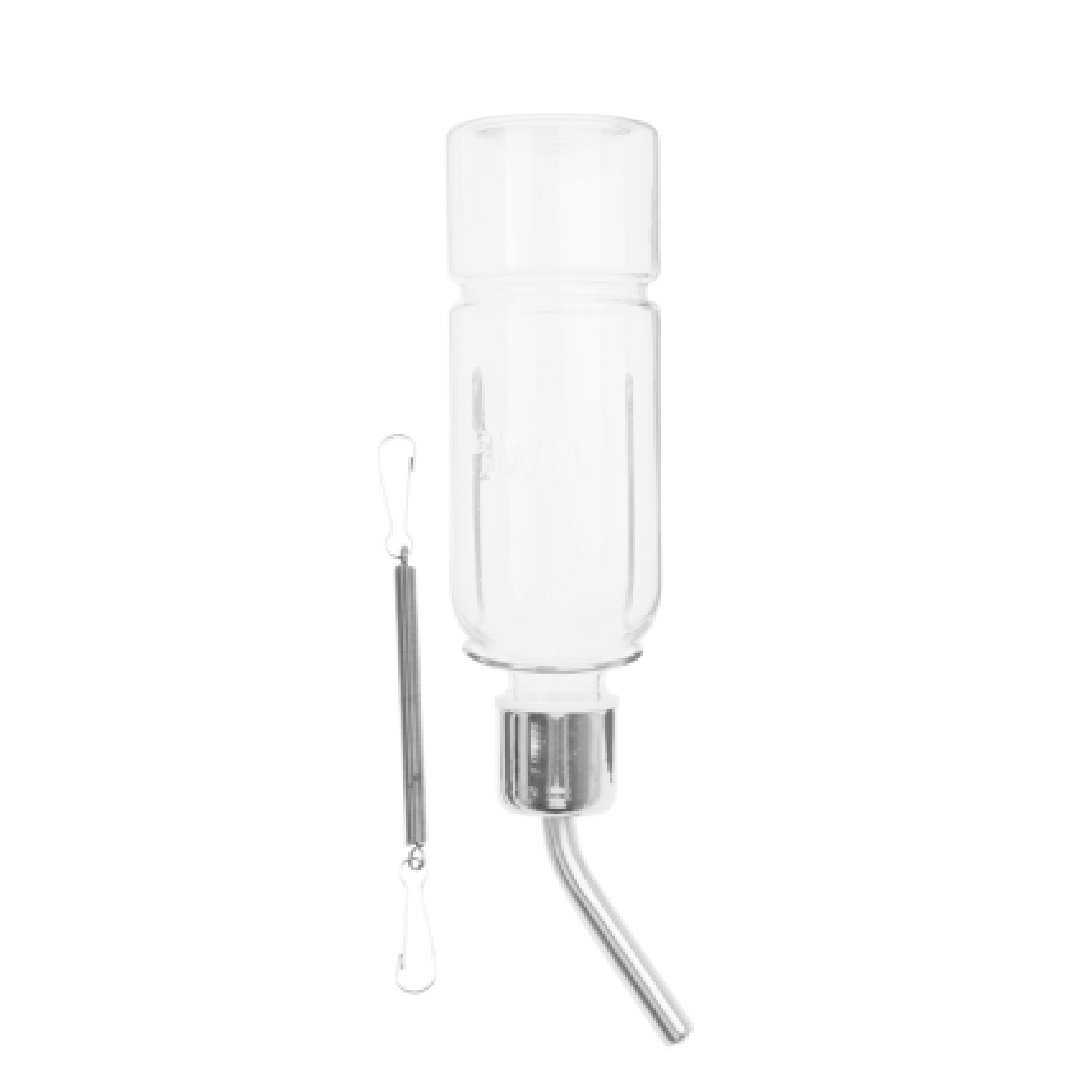 Botella de agua colgante de acero inoxidable para mascotas, bebedero de 180ml, 350ml, 750ml, para conejillo de indias, ardilla, conejo, hámster