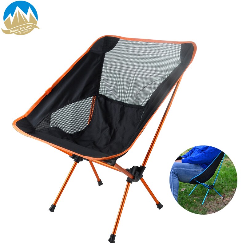 Ultralight Klapstoel Outdoor Draagbare Travelchair Rugzak Aluminium Kruk Licht Gewicht Outdoor Picknick Vissen Zetel