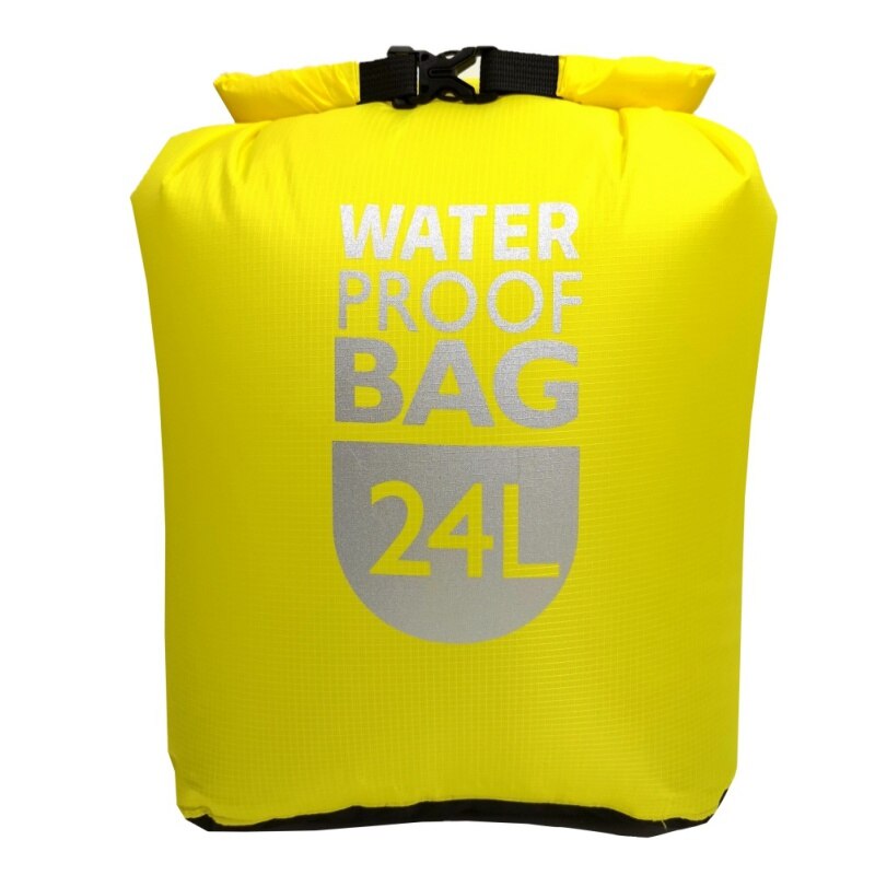1pc worek wodoszczelny Dry Bag pakiet pływanie spływ kajakowy torby Trekking pływający żeglarstwo kajakarstwo żeglarstwo odporność na wodę suche worki: Yellow 24L