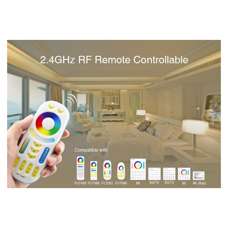 Miboxer rgb+cct led strip light controller, fut 039 ( uppgraderad ) 2.4 ghz  dc12v ~ 24v led lampa tejpdimmer