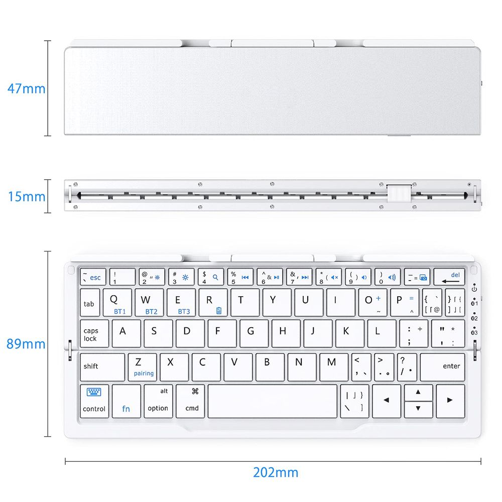 Bluetooth draadloos opvouwbaar toetsenbord geschikt voor Android iOS Windows MAC iPad toetsenbord Mini mobiele telefoon toetsenbordaccessoires