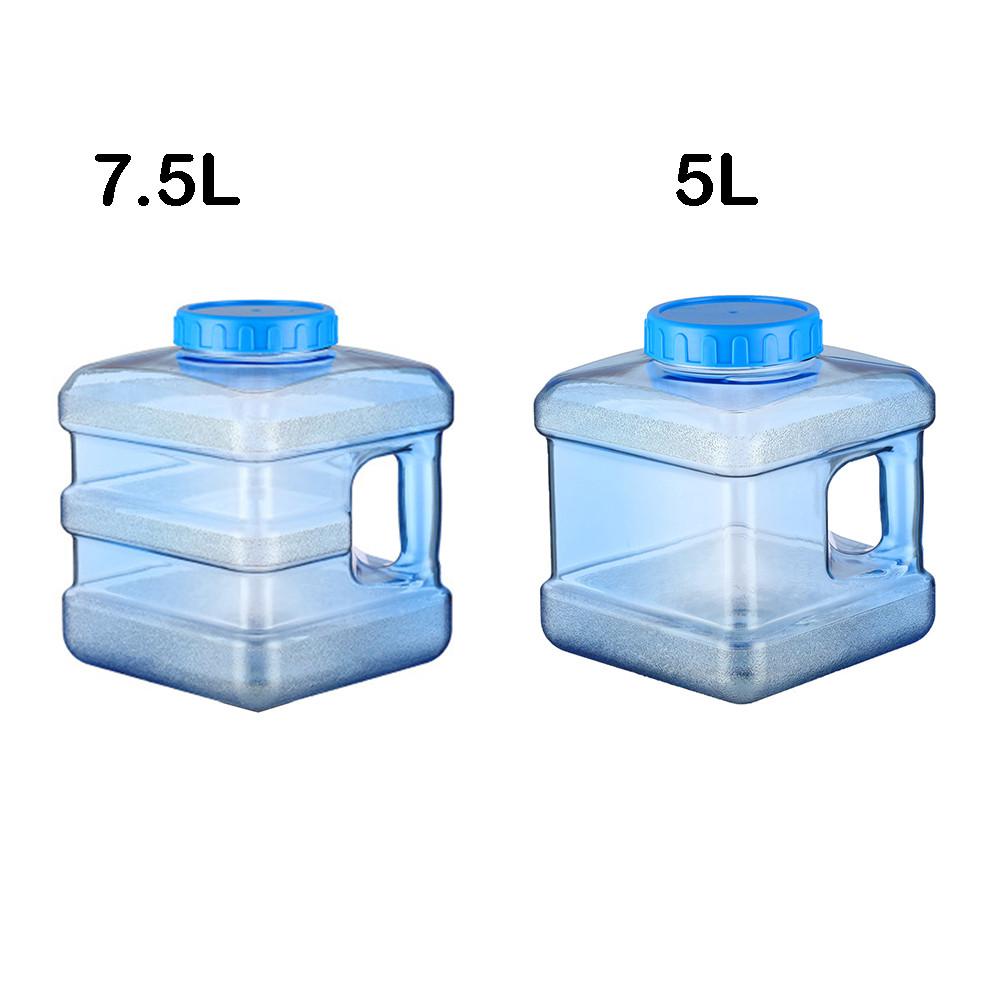 Contenedor de agua para coche de 5L 7,5l, tanque de agua para acampar al aire libre, Camping, viaje de auto-conducción, cubo, contenedor de agua portátil