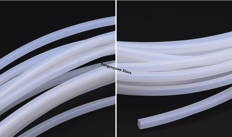 2T 6.6mm x 7.5mm PTFE Tube F46 Insulated Capillary Heat Protector Transmit Hose Rigid Temperature Corrosion Resistance 300V