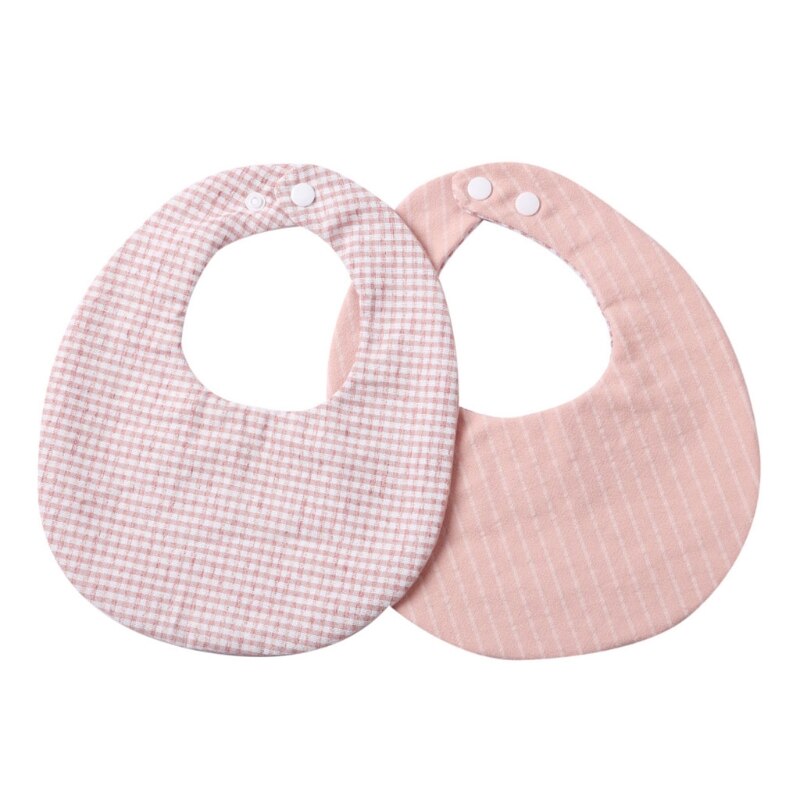 Baby Linnen Katoen Bib Dubbelzijdig Rooster Afdrukken Voeden Schort Speeksel Handdoek Bandana Sjaal Drukknoop Burp Doek: PK