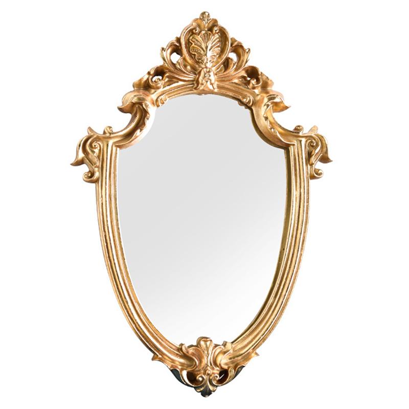 Espejo colgante Vintage para mujer y mujer, accesorios decorativos para decoración del hogar, exquisito espejo de maquillaje para baño,: 30x43CM