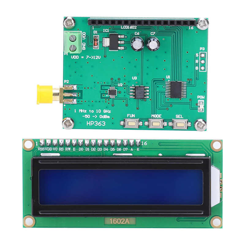RF Power Meter 1MHz-10GHz Power Test Meter RF Power Attenuation Value Measurement RF Power Meter