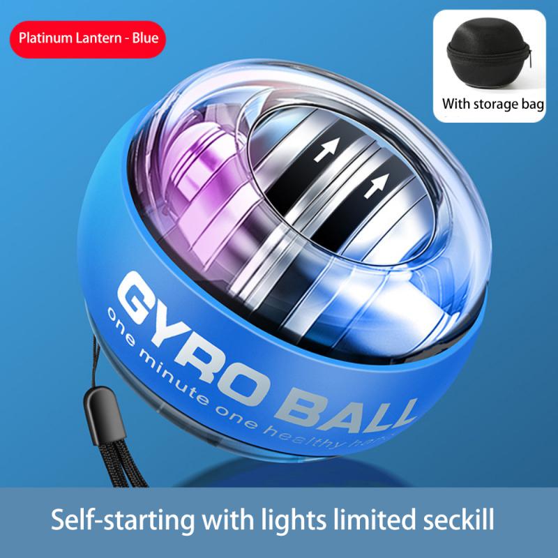 Led Gyroscopische Powerball Autostart Bereik Gyro Power Pols Bal Arm Hand Spier Force Trainer Fitness Power Polsen Bal Apparatuur: green