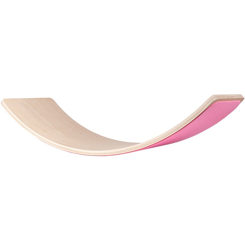 Best Child Wooden Balance Board Body Wobble Balance Workout Twist Training Equipment Children's Balance Seesaw Toys: pink