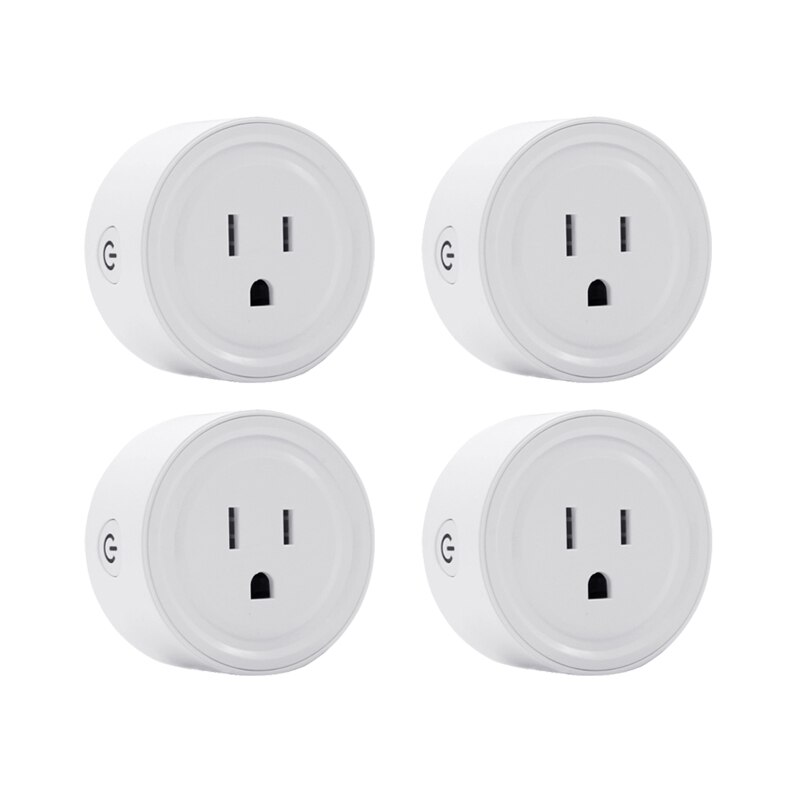 WiFi Smart Plug Adapter Wifi Smart Socket Mobile Remote Control eWeLink APP Timing Plug Voice Control Socket US Plug: 4pcs