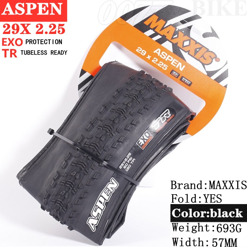 MAXXIS ASPEN Tubeless Folding Mtb Tyres 27.5/29-Inch 120 Tpi EXO TR Mountain Bike Have More Wear-resistant And Excellent Grip