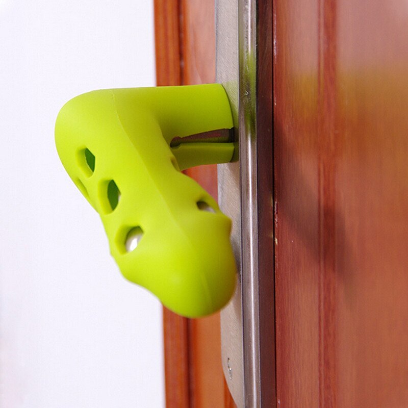 Le bouton de porte en Silicone souple couvre la poignée de porte de sécurité housse de protection pour la chambre de bébé éviter la Collision