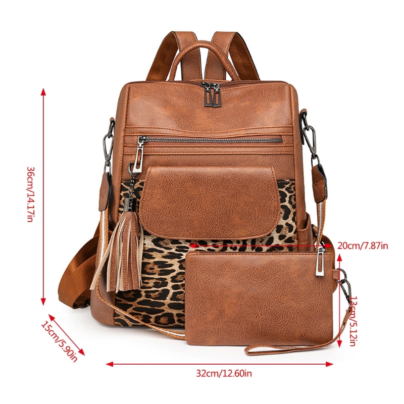 Plecak 36x15x32cm PU skóra o dużej pojemności do szkoły podróż do pracy sklep szkolny parasol książki telefoniczne Laptop