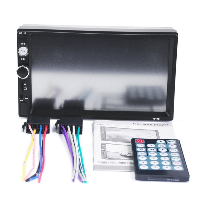 Hikity 7010b 2 din auto videospeler 7 " hd-speler  mp5 touchscreen digitaal display bluetooth multimedia usb autoradio autoradio