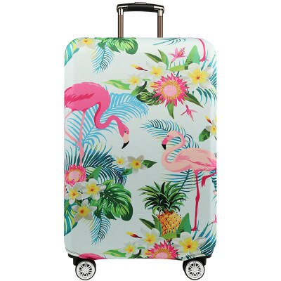 Tier druck flamingos Gepäck Schutz Abdeckungen Reise Zubehör Verdicken Elastische Anti-staub Siutcase Abdeckung Trolley Fall Abdeckung: D / L