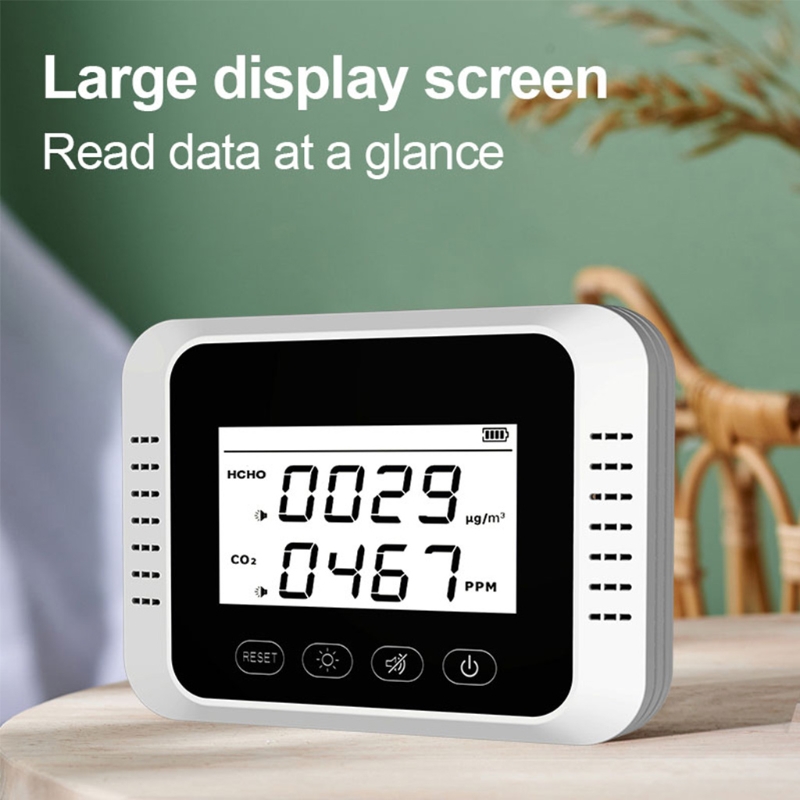 Wall Mount Carbon Dioxide Air Monitor Multipurpose Portable CO2 Meter Tester Air Analyzer Home Improvement Tools
