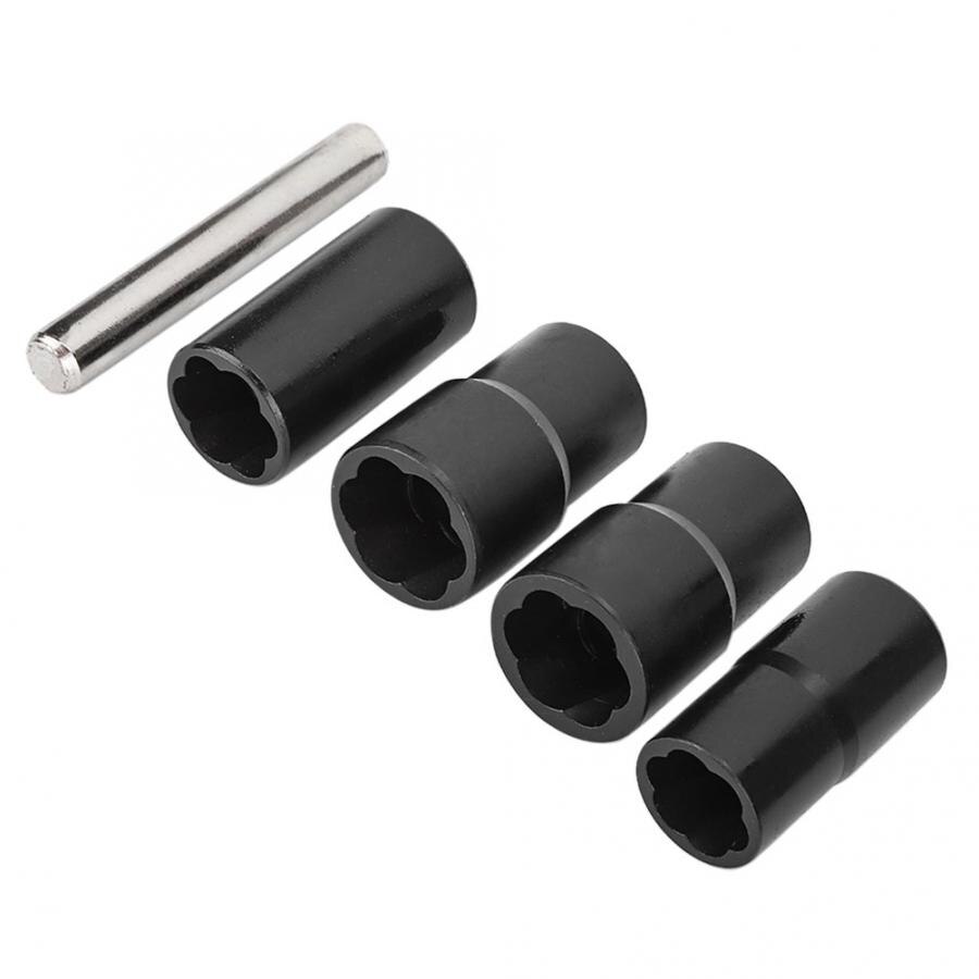 5Pcs Twist Socket Set Locking Wheel Nut Bolt Stud Extractor Removers 17mm 19mm 21mm 22mm Socket carbon steel