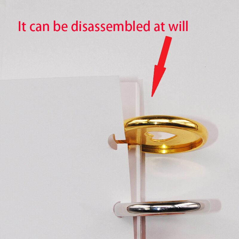 20pcs 35mm Mushroom Bidning Buckle Planner Binder Discs Mushroom Binding Discs Ring Notebook Diary Office and School Supplies