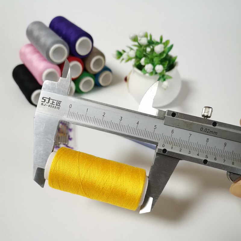 Knitting Thread Polyester Sewing Thread 10 Rolls/Box Colorful White Black Thread DIY Apparel Sewing Accessories