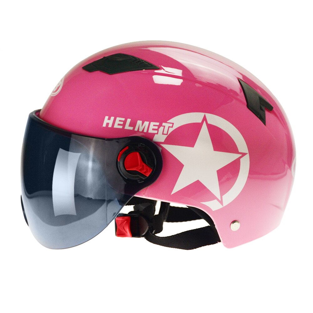 BYB Men fast helmet Motocross Helmet cycle camouflage motorcycle Scooter Bike helmets camouflage motorcycle helmet: Light Pink