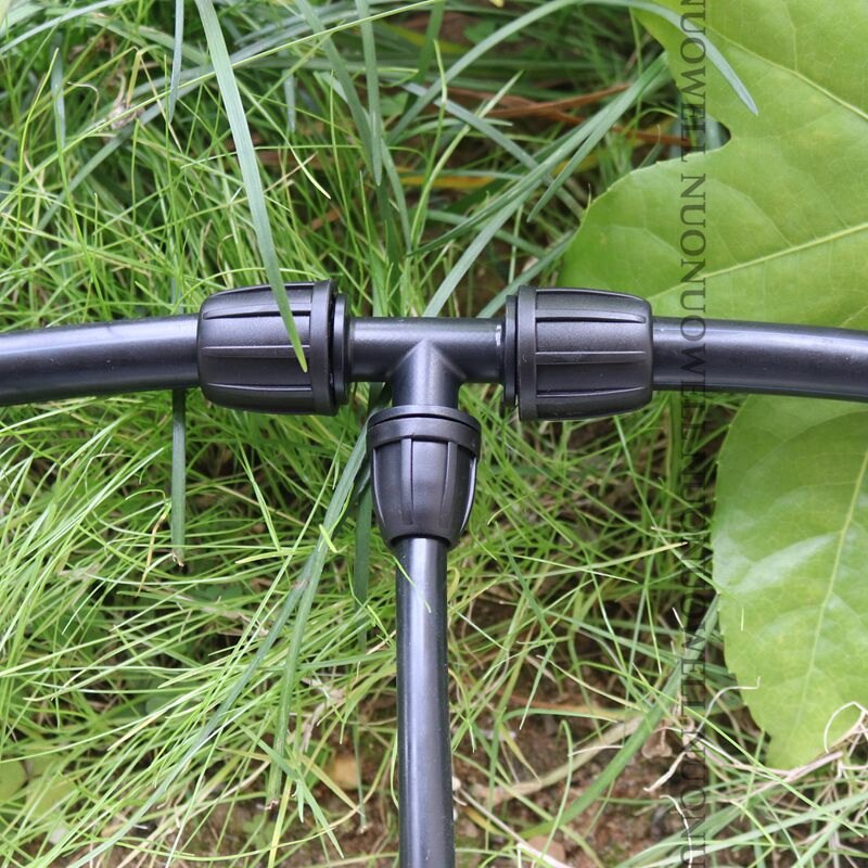 2 stuks 16mm irrigatie pe buisconnectoren borgmoeren tuinwaterconnector landbouwbewateringsbuis slangkoppelingen buisverbindingen