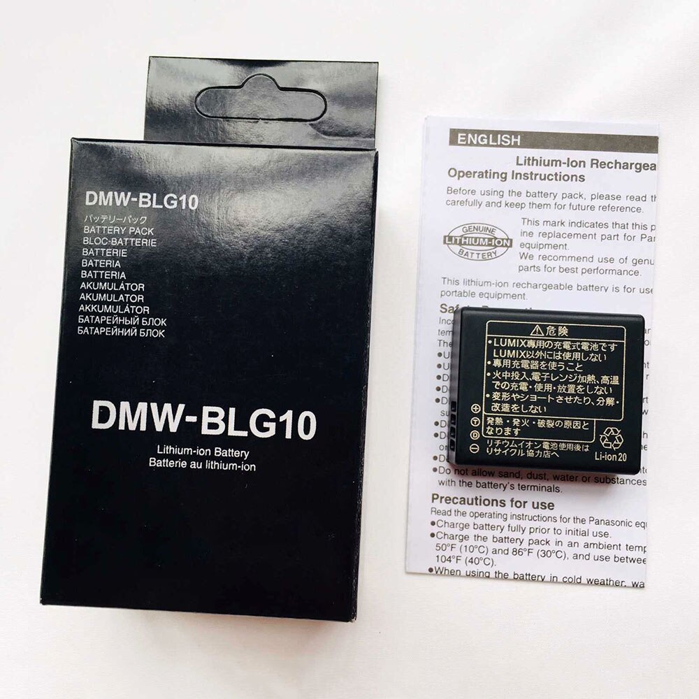 2 stks/partij 1025 mAh DMW-BLG10 DMW BLG10 BLG10E Batterij Voor Panasonic DMC GF6 GF3 GF5 GX7 GX9 ZS110 ZS220 LX100 GX80 GX85 L10 Camera