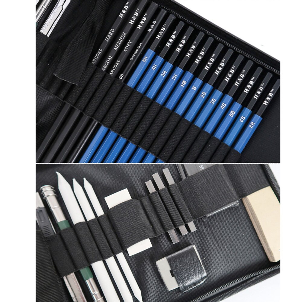32pcs Drawing Pencil Set Painting Tool Kit Pencil Sketch Suit Art Painting Stationery Supplies