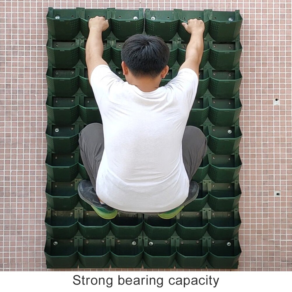 Wall Hanging Green Flower Pot Modular Type Plant Walled Flower Pot Vertical Garden Supplies Hanging Planter Growing Supplier