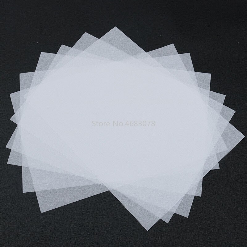 1000 unids/lote de papel tisú transparente fino, 17gsm, caracteres transparentes, papel de práctica, papel en blanco, papel de para Decoración