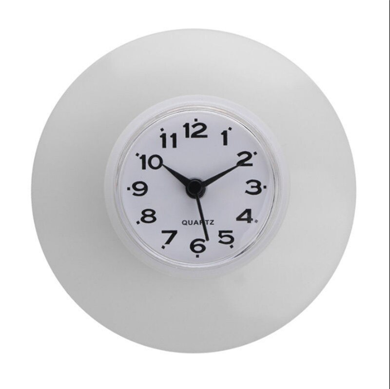 Horloge étanche avec ventouse cabine de douche, à l'intérieur, salle de bain et cuisine, style,: WHITE