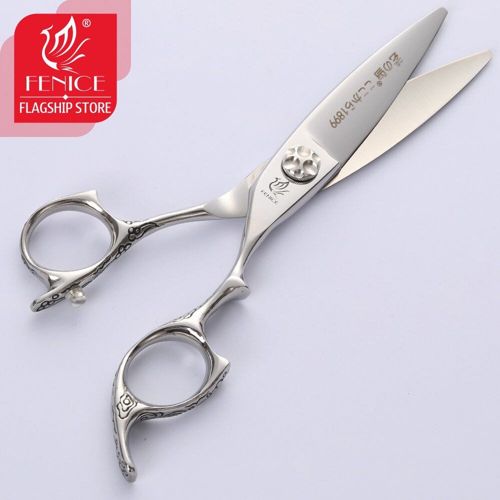 Fenice 6.0inch Hair Cutting Scissors Hair Japanese Double Edge Wide Blade Hair Shears