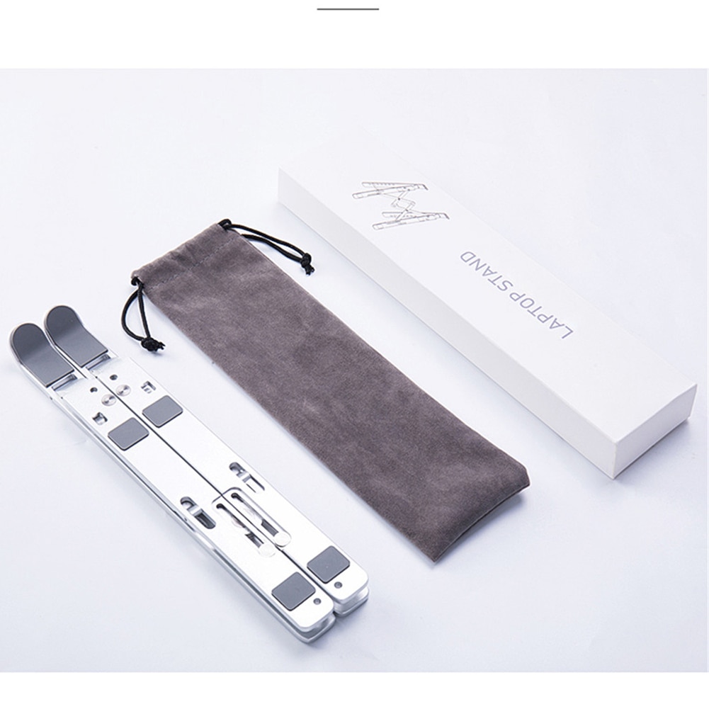 Soporte para portátil de altura ajustable aluminio soporte para portátil ergonómico Notebook a 11-17 pulgadas para MacBook Air Pro