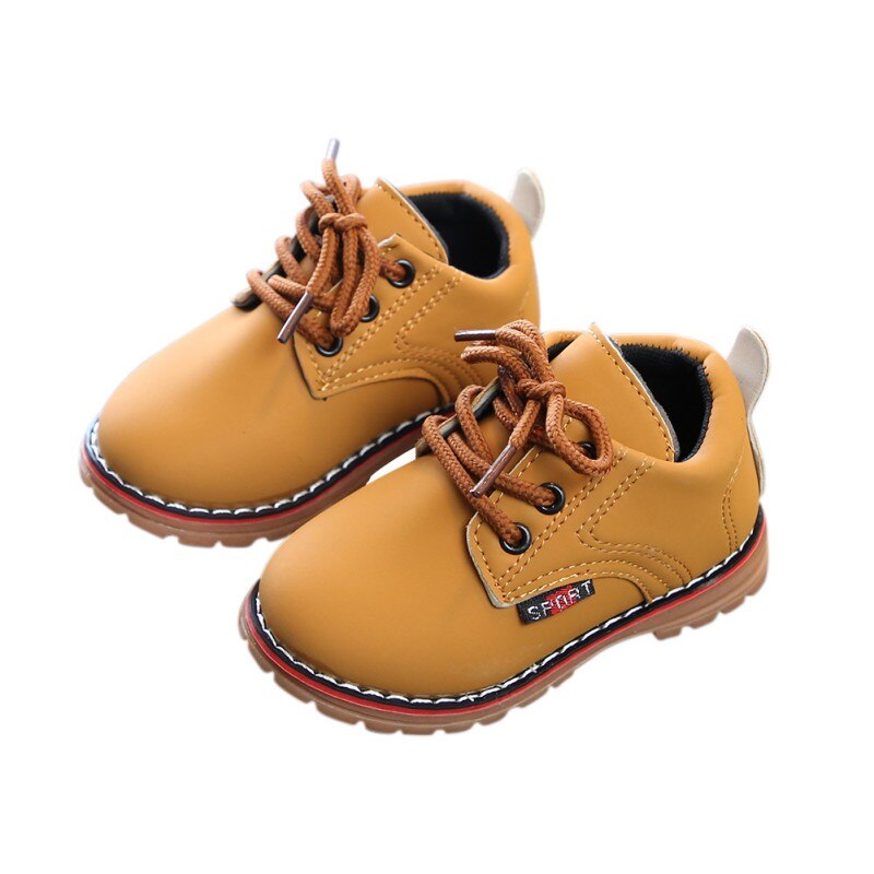Baby Leuke Winter Baby Jongens Meisjes Kind Leger Stijl Martin Boot Warme Schoenen Mode