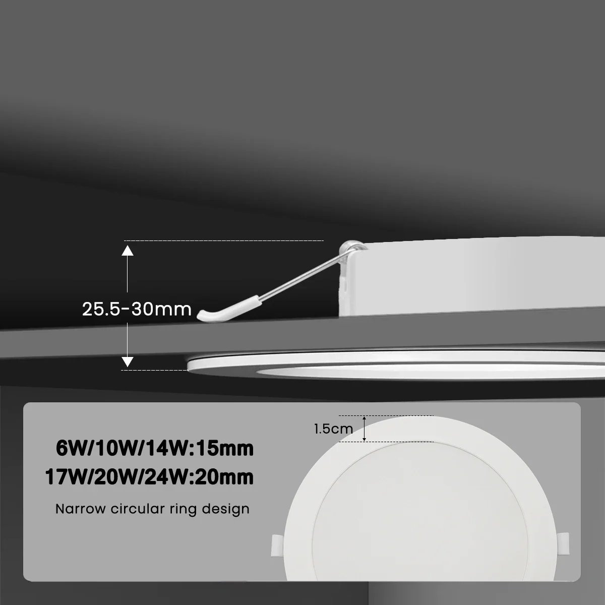 4 stuks draaischakelaar cct led downlight 100-240v 3000k 4000k 6500k plafondlamp 6w-24w inbouw ronde paneellamp binnenverlichting