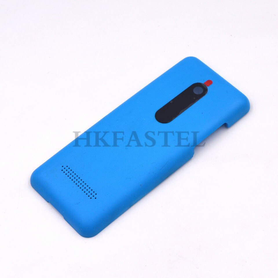 For Nokia 206 Mobile phone Front face Housing with Tool For 206 Dual Sim RM-872 Back battery door cover: Blue Color