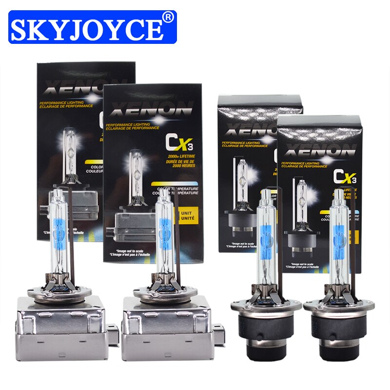 SKYJOYCE-bombillas de xenón para faro delantero de coche, reemplazo de bombillas de xenón para E63, E65, E46, E60, E85, E53, VW Golf 4 IV, D1S, D2S, D3S, D4S, 35W, 55W, 5500K, 2 uds.
