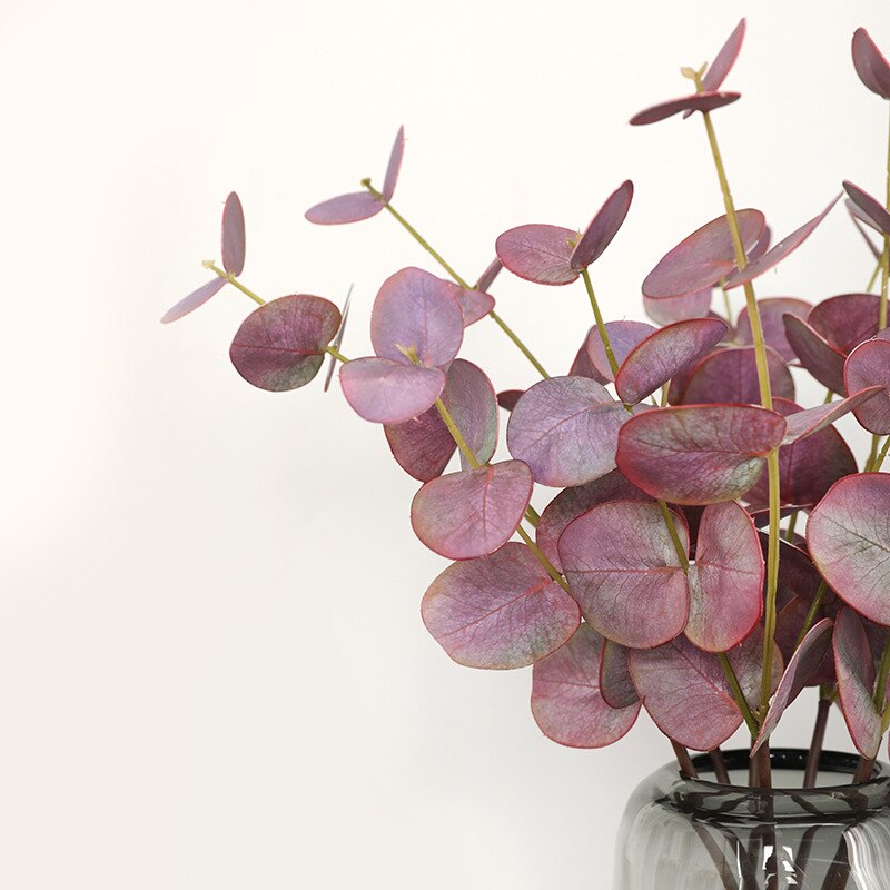 Nordeuropeisk stil liten fersk kunstig grønn graft 45cm feel eukalyptus bryllup dekorasjon stue restaurant potted