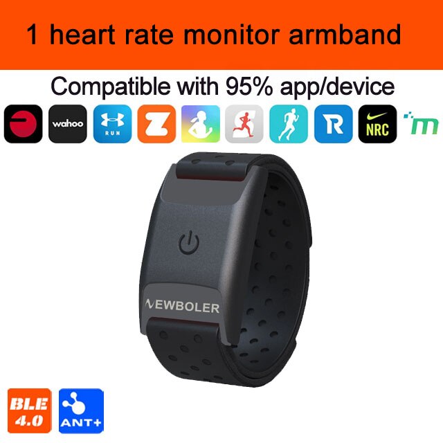 NEWBOLER Heart Rate Monitor Armband Optical Fitness Outdoor Heart Rate Sensor Bluetooth 4.0 ANT+ For GARMIN Bryton Bike Computer: B01