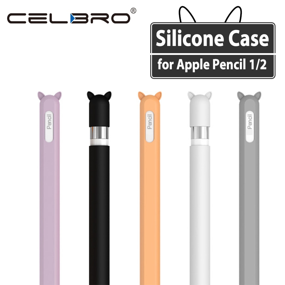 Funda de silicona para lápiz Apple 1, 2 y 2, 2, cubierta protectora blanda, carcasas para lápiz apple 2 y 1