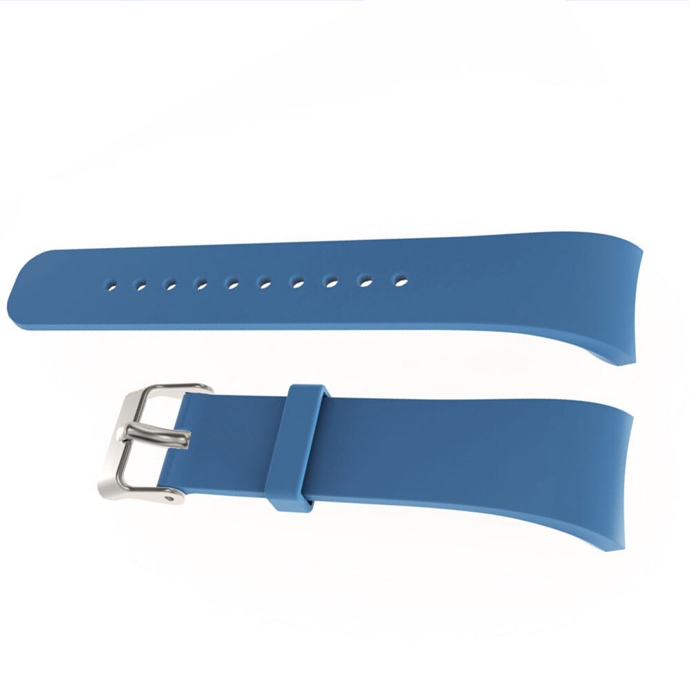 Mode Horloge Bands Luxe Siliconen Horloge Vervanging Band Strap Voor Samsung Gear Fit 2 SM-R360 Sport Smart Horloge Bandjes Correa: Navy