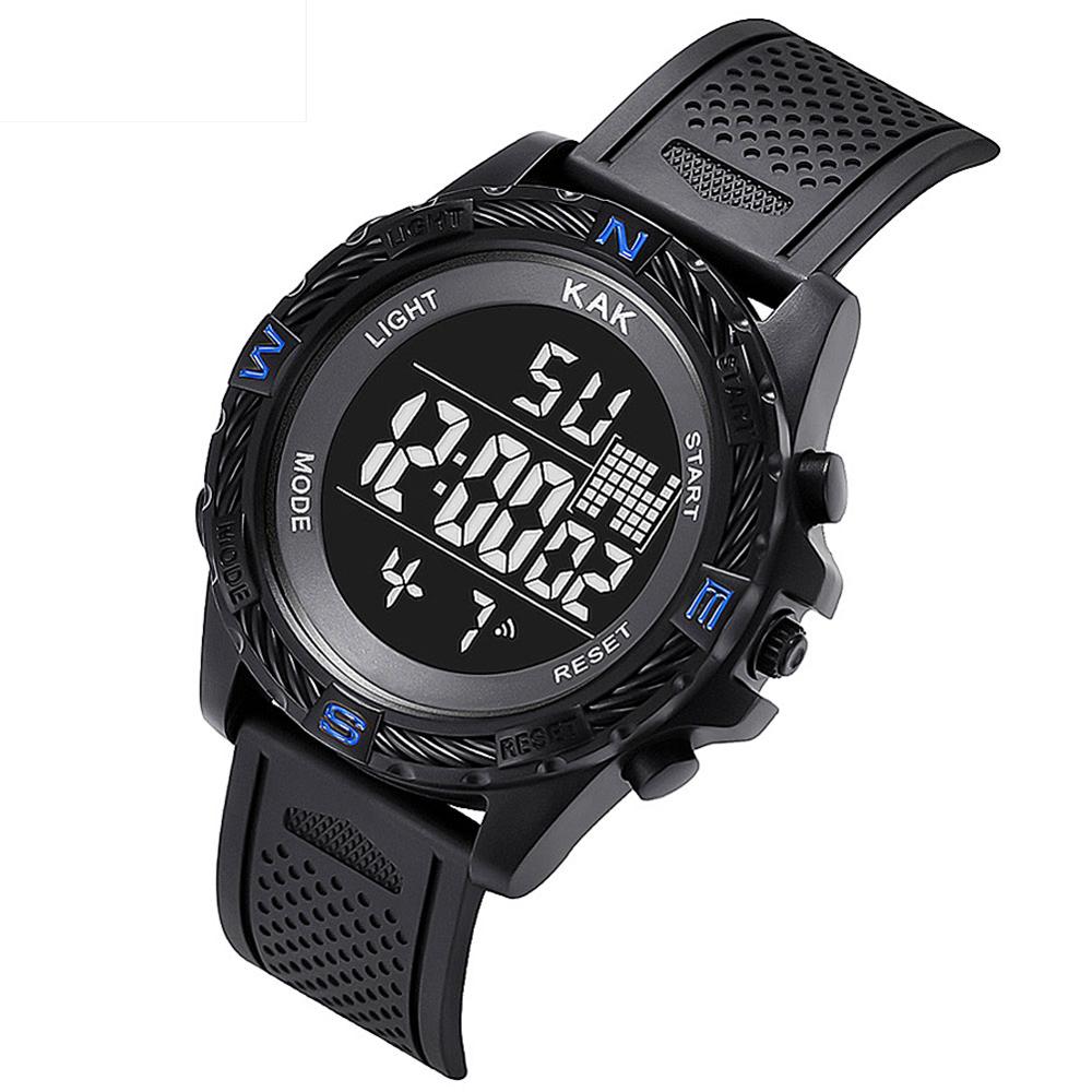 Sports Waterproof Electronic Digital Pointer Stopwatch Luminous Wrist Watch Christmas relogio masculinos