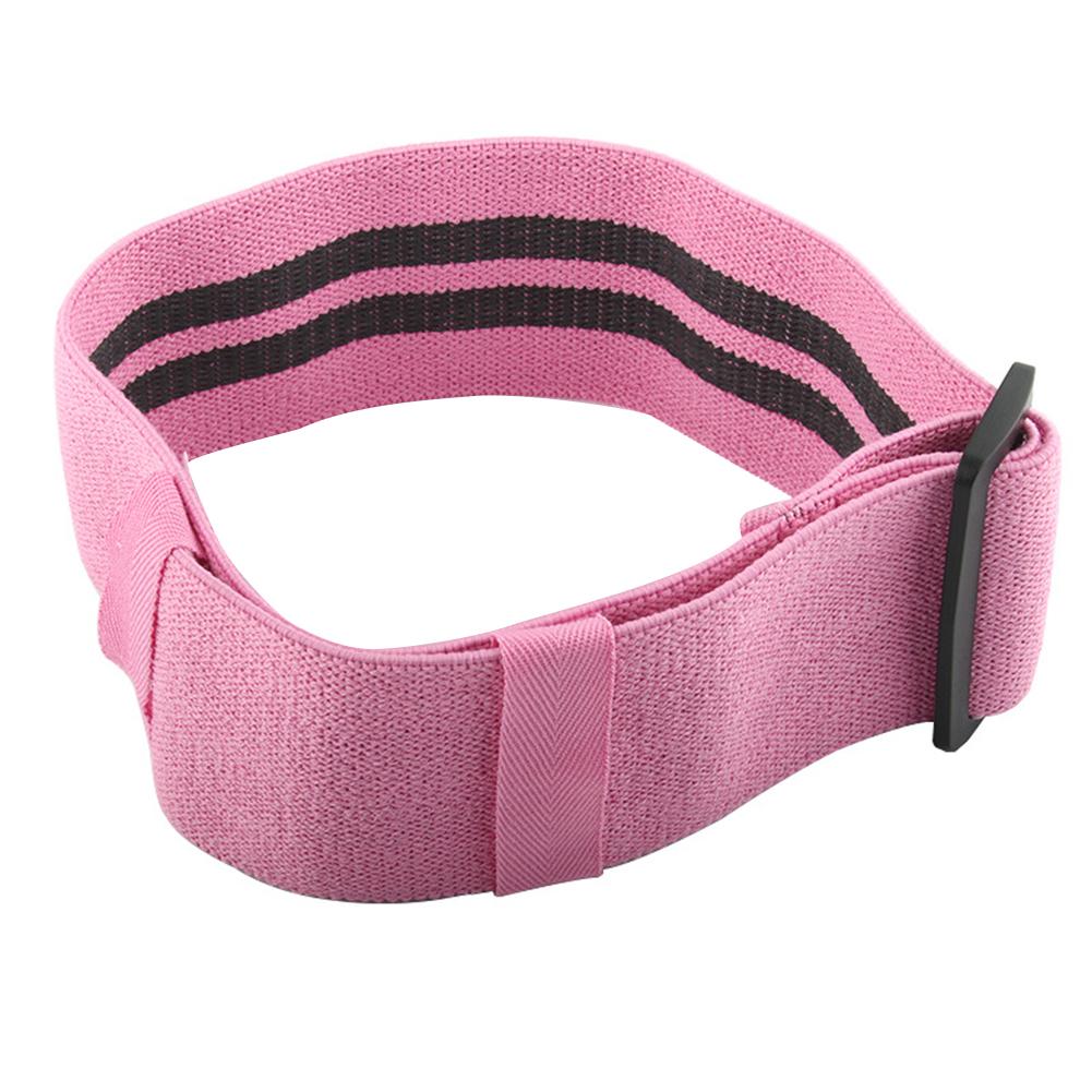 Adjustable Hip Glute Band - Non-Slip Resistance Bands for Home Gym Fitness Workout: Pink