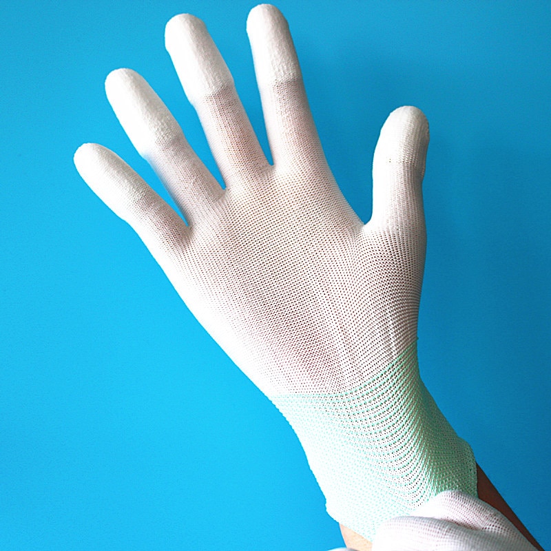 5pair Antistatic Gloves Anti Static ESD Electronic Working Gloves pu coated palm coated finger PC Antiskid for Finger Protection
