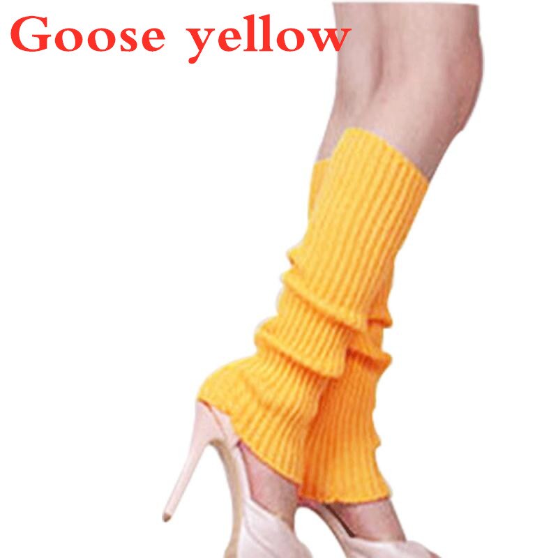 Femmes solide couleur bonbon tricot jambières femmes chaussettes Style ample botte genou haute botte bas Leggings bottes quotidien: 13