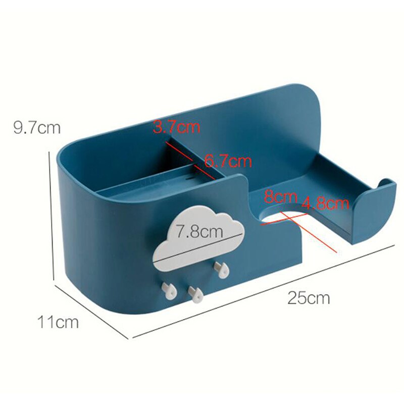 Aan de muur gemonteerde badkamerplank douche organizer multifunctionele föhn diversen badkamer accessoires rek