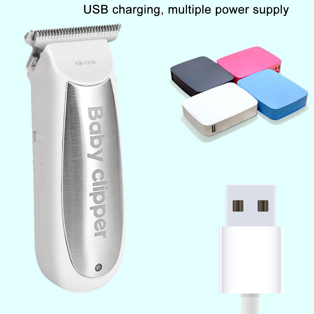 Laag Geluidsniveau Draagbare Trimmer Baby Tondeuse Kapper Cordless Stille Snijden Wasbare Kappers Gereedschap Elektrische Waterdicht