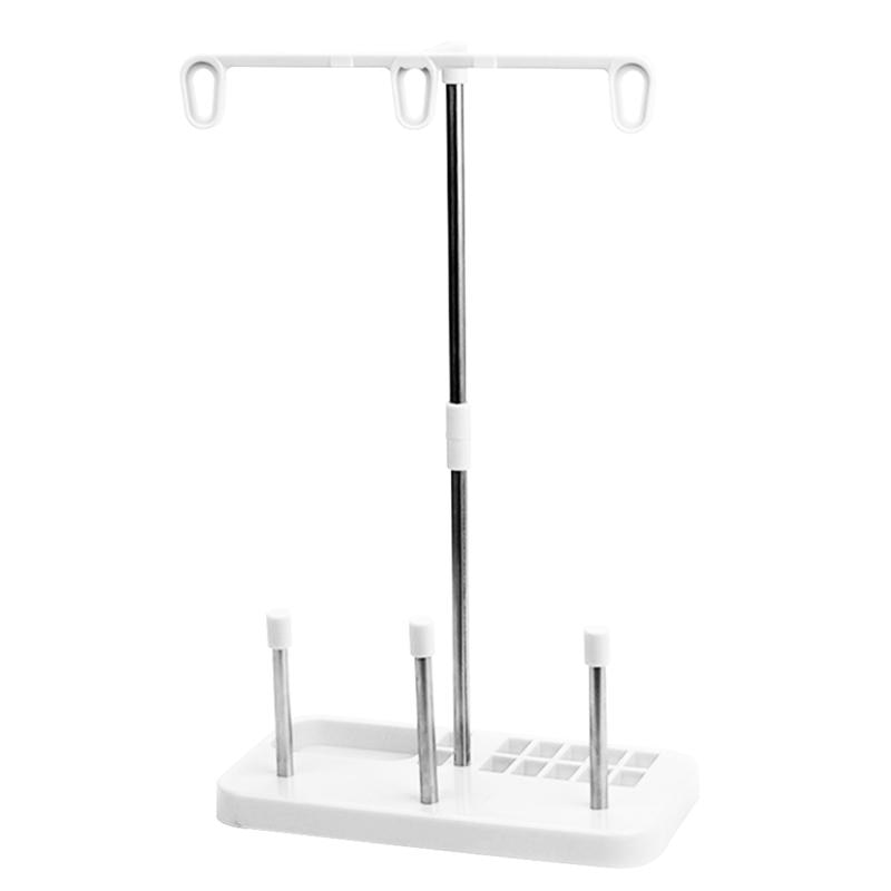 1 pc sytrådstativ husholdnings universal universal holdbar 3 spoler stand trådholder til ser symaskine