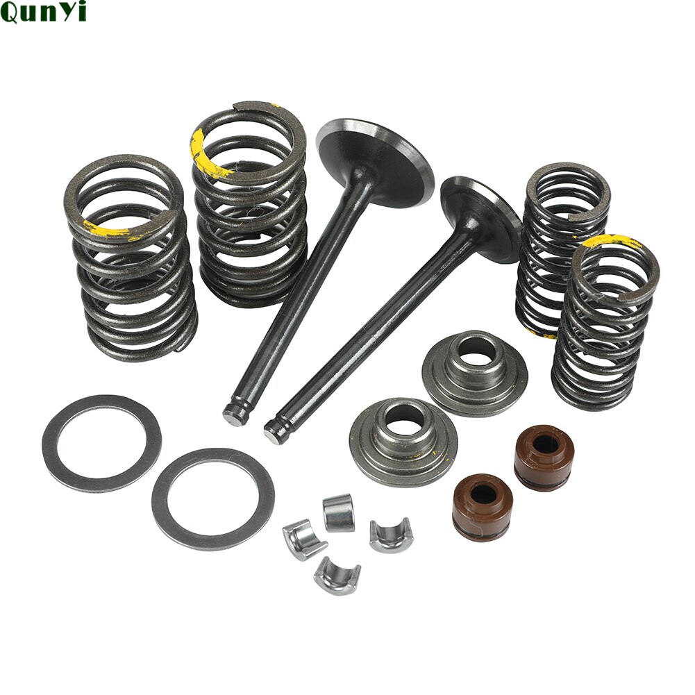 Motorcycle Intake Exhaust Valve comp Springs Cotter Seal Assy For Lifan 125 140 150cc Horizontal Engines Dirt Pit Bike ATV Quad: Default Title