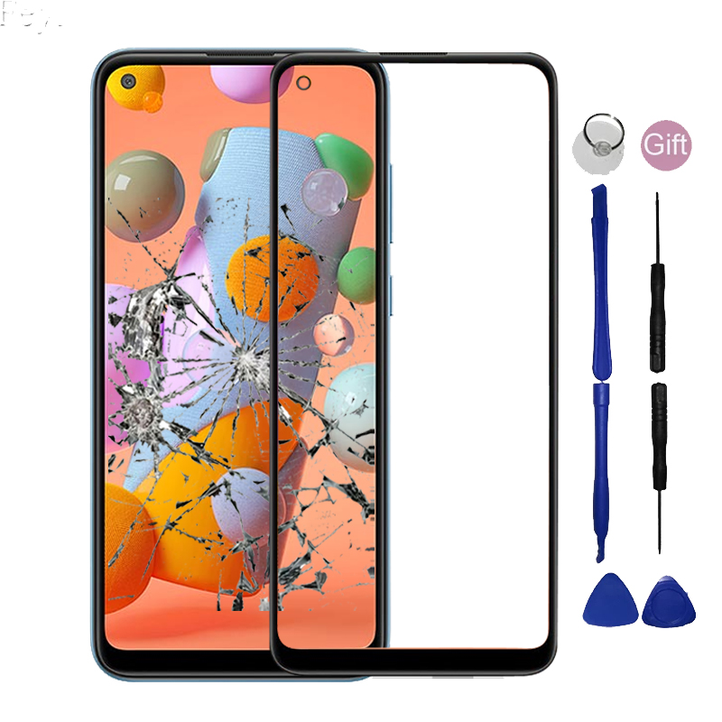 Voor Samsung Galaxy A11 Een 11 Voorpaneel Voor Samsung Galaxy M11 M 11 Touch Screen Outer Glas Niet Lcd display Sensor
