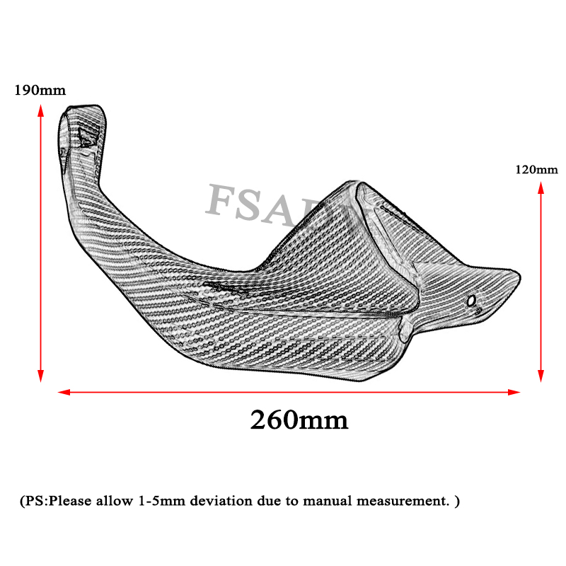 For HONDA NC750X DCT NC750S NC700X NC 750 X -2023 Motorcycle Carbon Handguards Shield Guards Windshield Hand Wind Protection